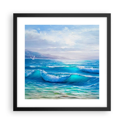 Plagát v čiernom ráme - Prináša ukojenie - 40x40 cm