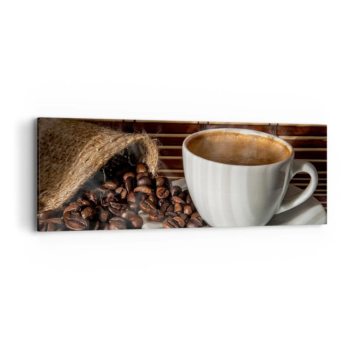 Obraz na plátne - Čiernosť uhlia, priezračnosť jantáru - 90x30 cm