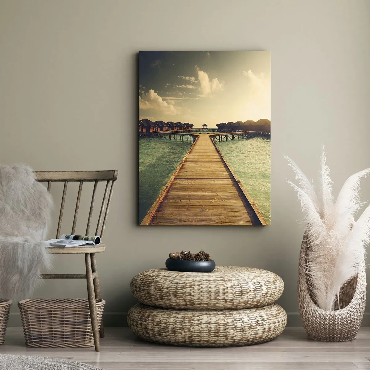 Obraz na plátne - Vrelé pozvanie - 45x80 cm