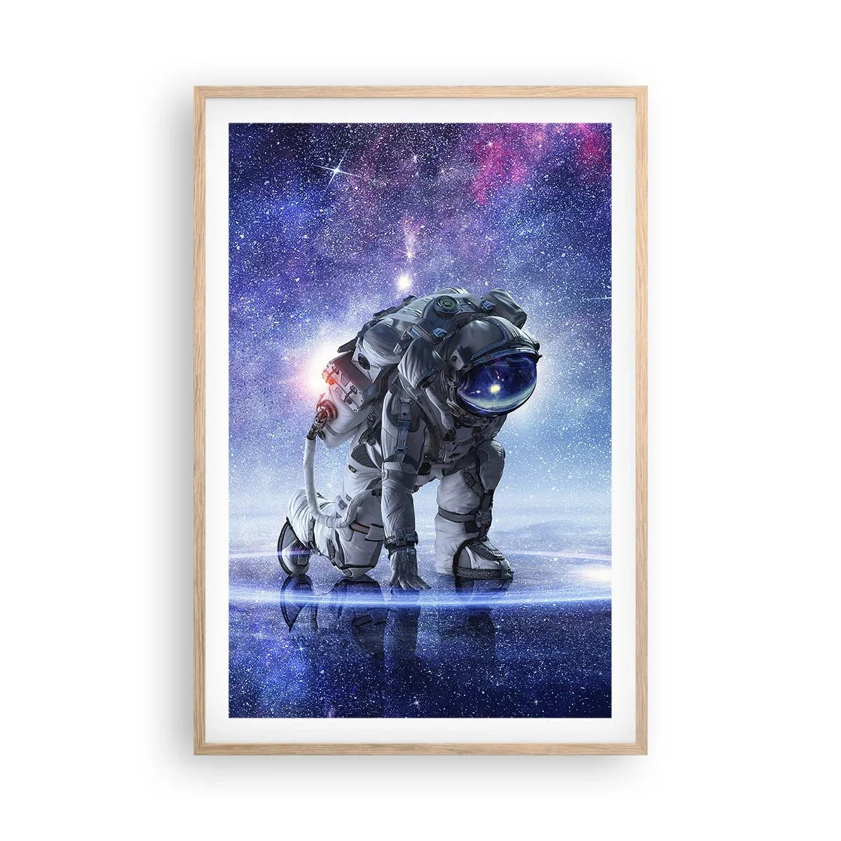 Plagát v ráme zo svetlého duba - Hviezdne nebo nado mnou - 61x91 cm