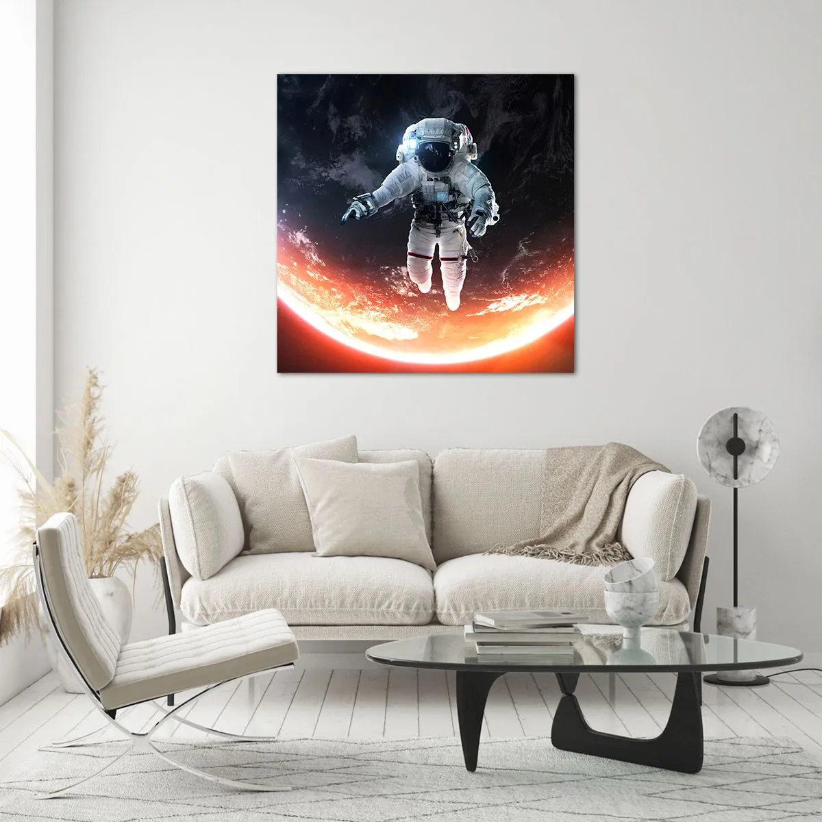 Obraz na skle - Môžem zostať ešte chvíľku? - 70x70 cm