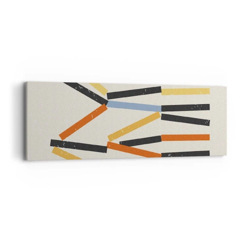Obraz na plátne - Kompozícia na úrovni - 90x30 cm
