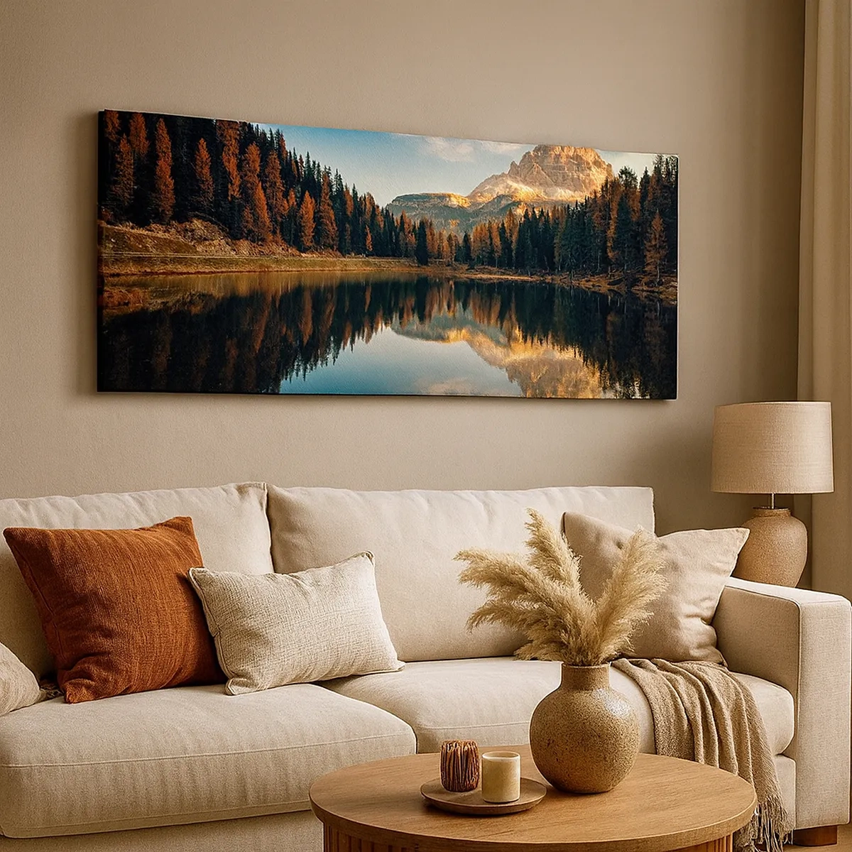 Obraz na plátne - Dvojitá krajina - 30x30 cm