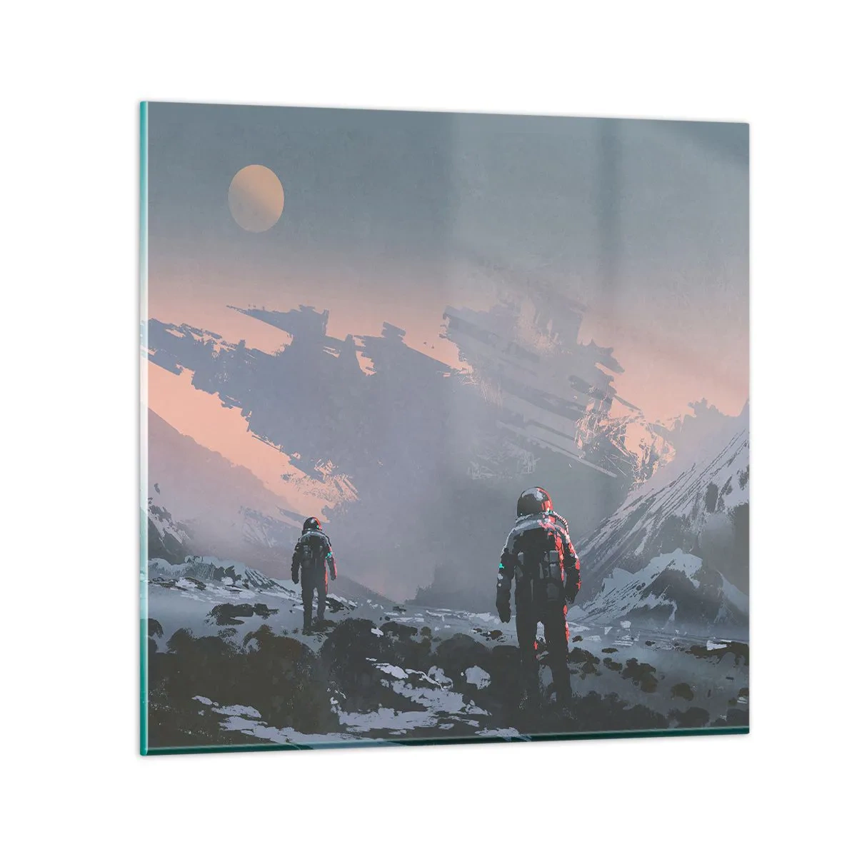 Obraz na skle - Pod neznámou hviezdou - 50x50 cm