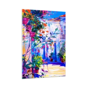 Obraz na skle - Impresia - talianska ulička - 50x70 cm
