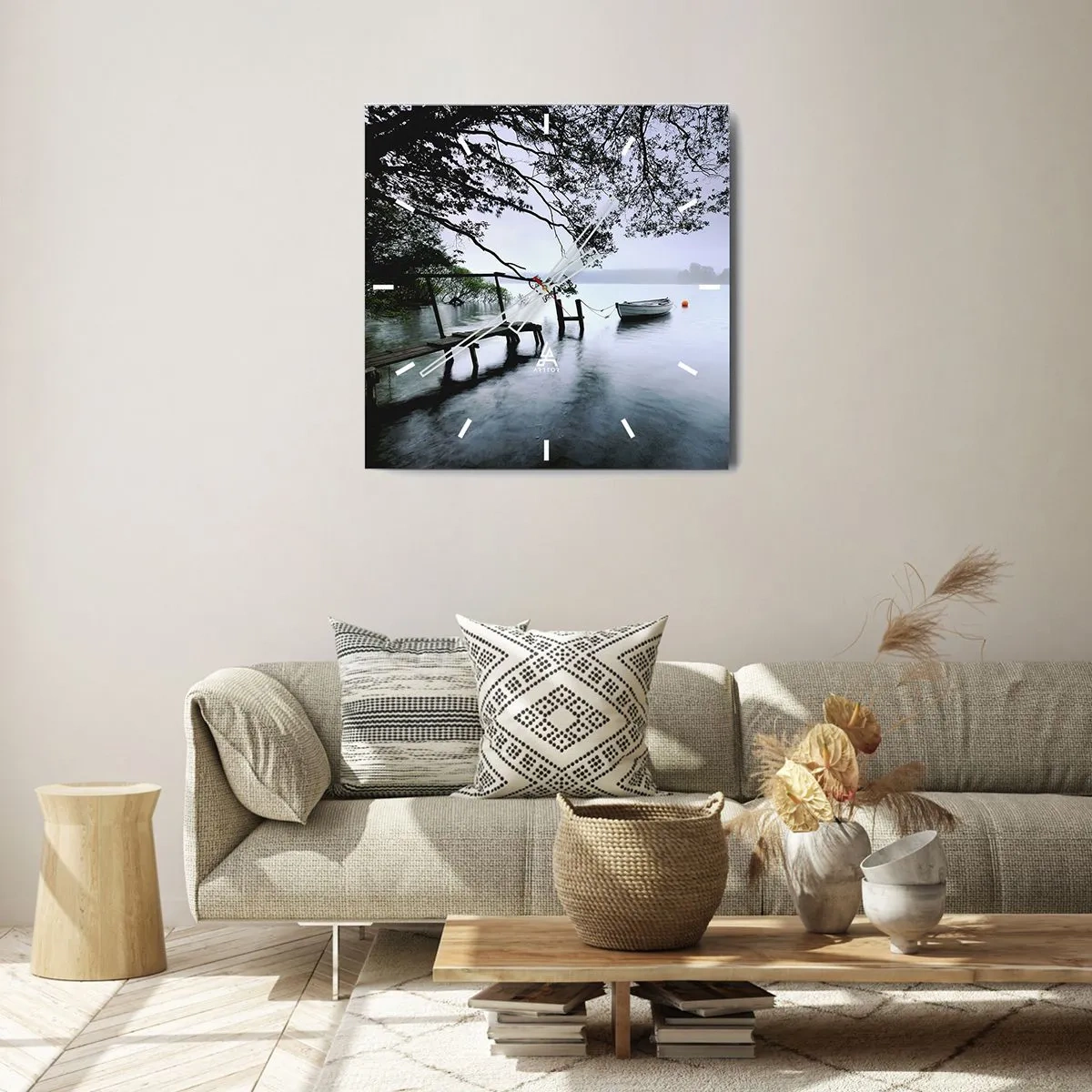 Nástenné hodiny - Už odpočívaš - 40x40 cm