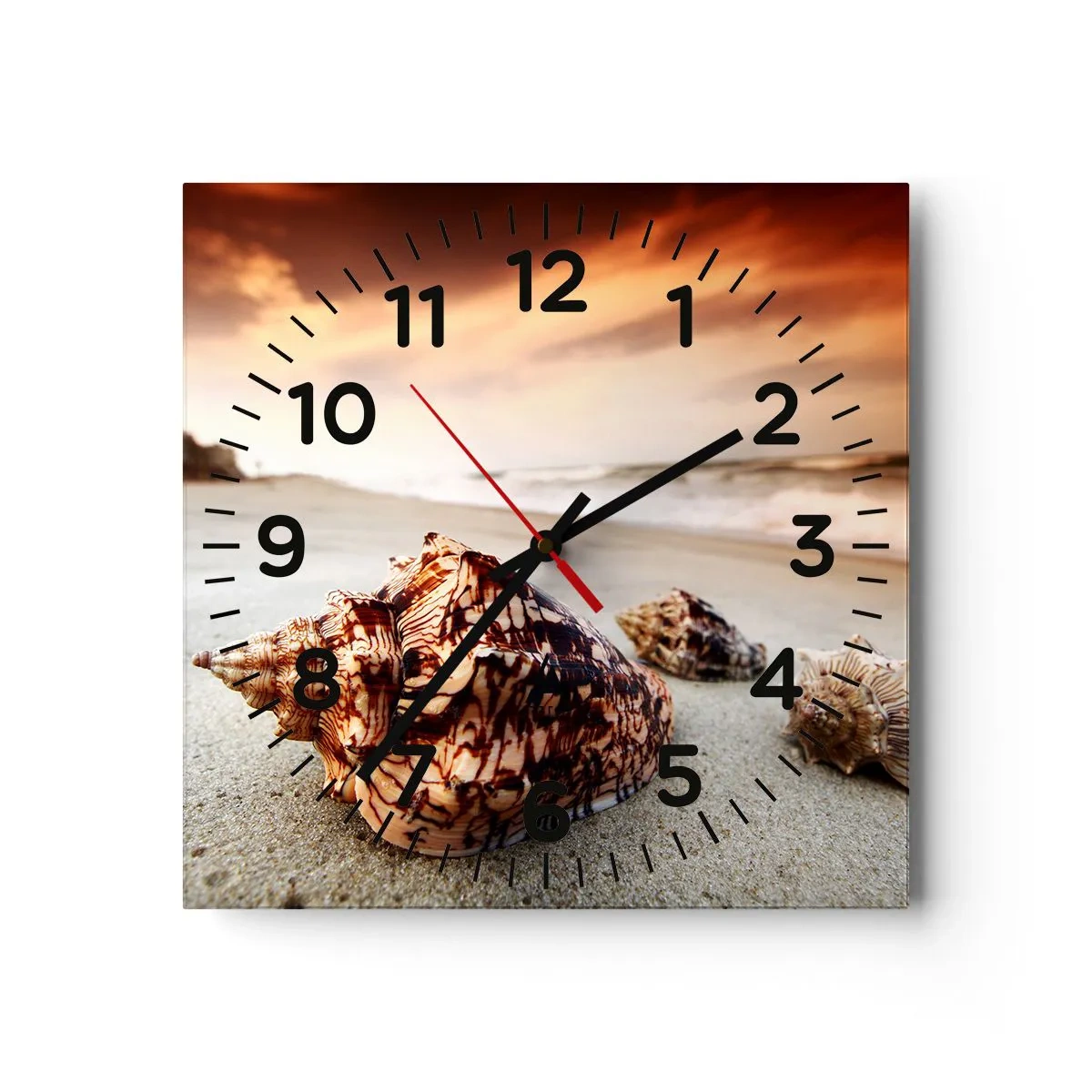 Nástenné hodiny - Vyhnankyne vĺn - 30x30 cm