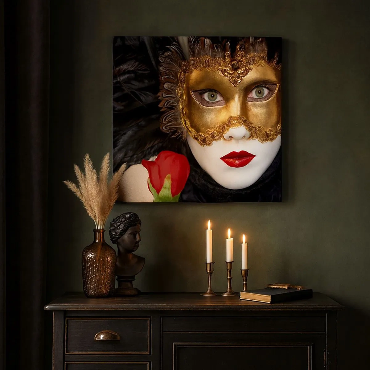 Obraz na plátne - Pretože život je veľký bál - 30x30 cm