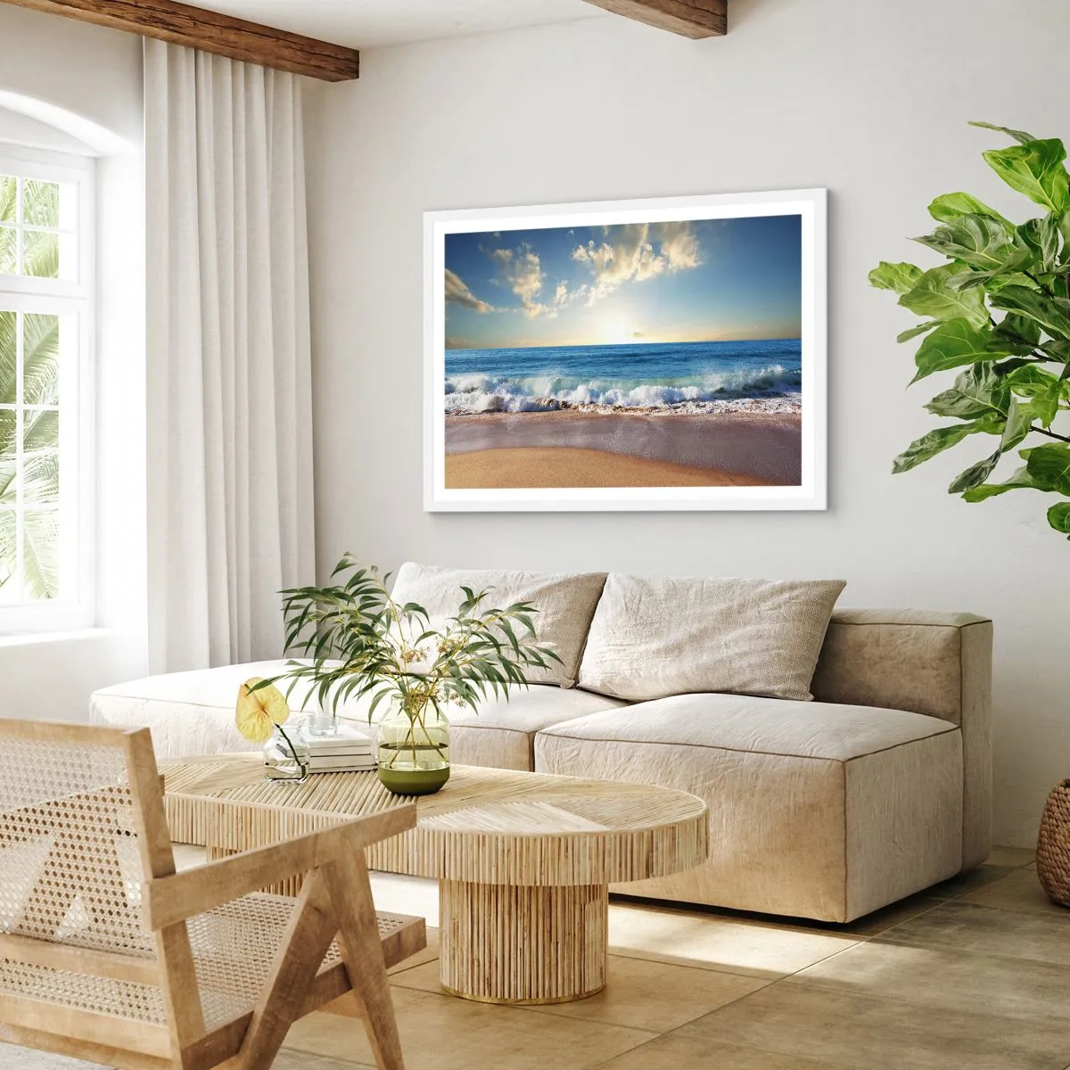 Plagát v bielom ráme - Pohyb a nehybnosť zároveň - 50x40 cm