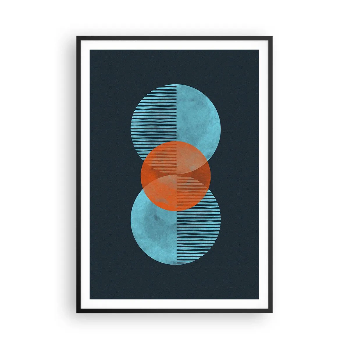 Plagát v čiernom ráme - Symetrická kompozícia - 70x100 cm