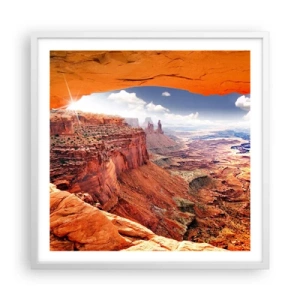 Plagát v bielom ráme - Vytesané samotnou prírodou - 60x60 cm