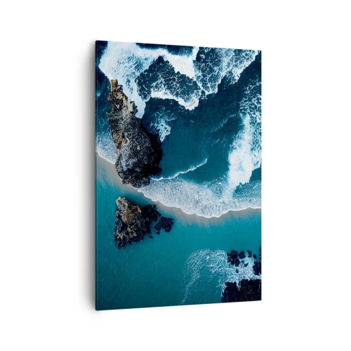 Obraz na plátne - Zahalené do vĺn - 70x100 cm