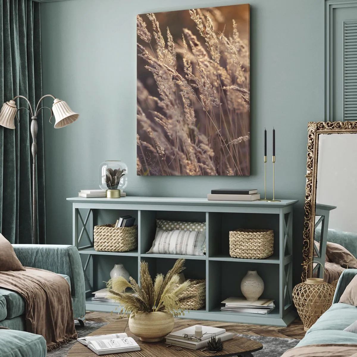 Obraz na plátne - Pripravení privítať jeseň - 45x80 cm