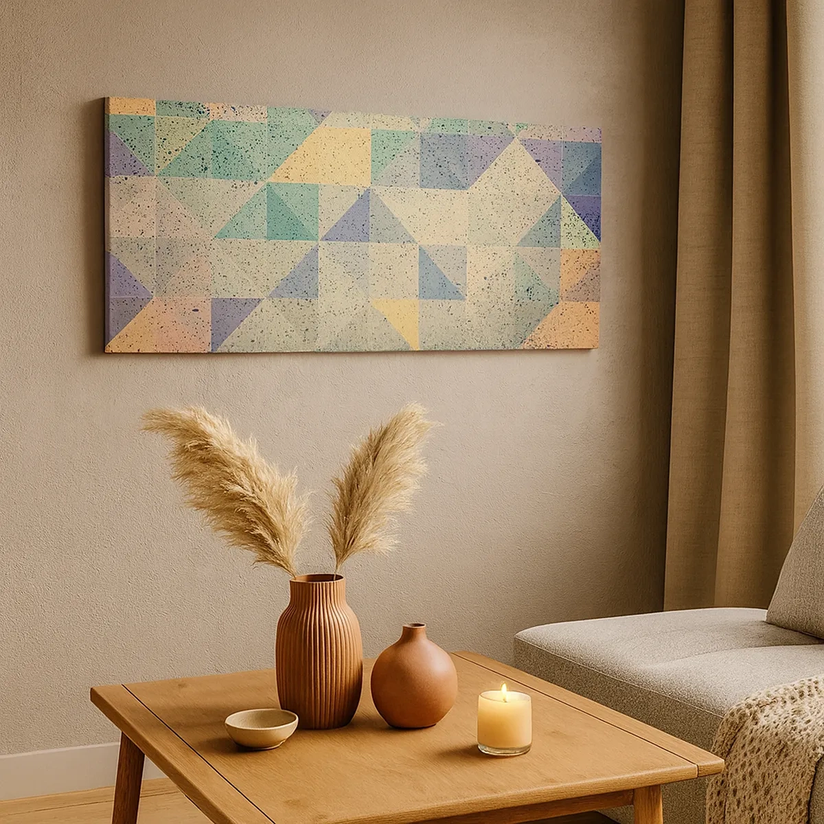 Obraz na plátne - Republika trojuholníkov - 30x30 cm