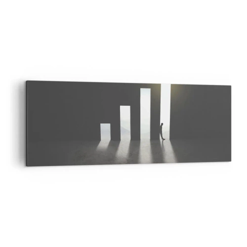 Obraz na plátne - Úspech – impresia - 140x50 cm