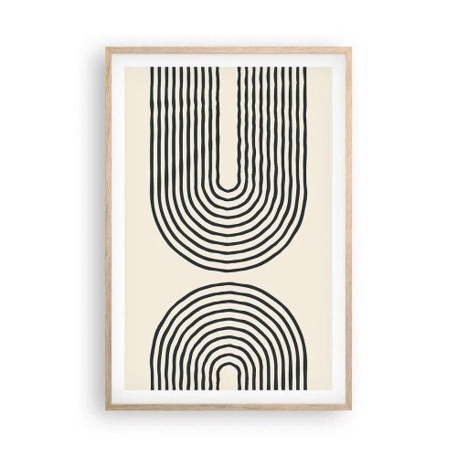 Plagát v ráme zo svetlého duba - Už čoskoro… - 61x91 cm