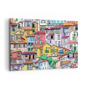 Obraz na plátne - Veselé mesto - 120x80 cm