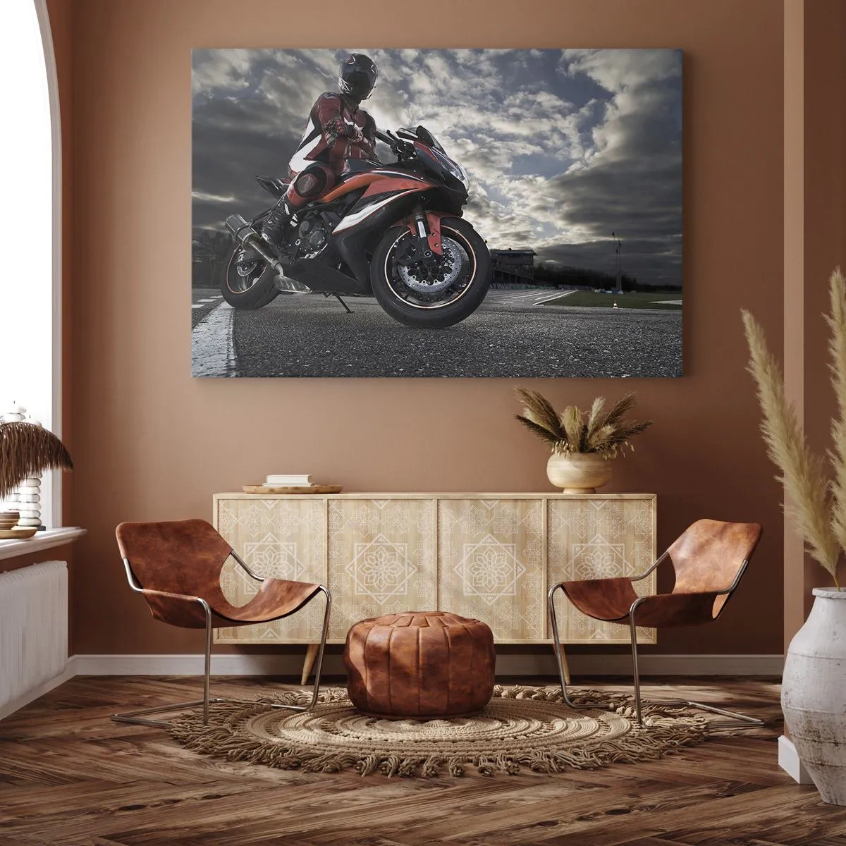 Obraz na plátne - Temný jazdec - 120x80 cm