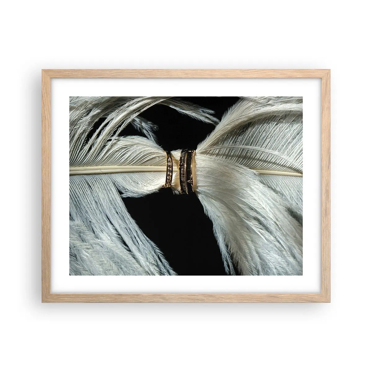 Plagát v ráme zo svetlého duba - …a neopustím ťa…. - 50x40 cm
