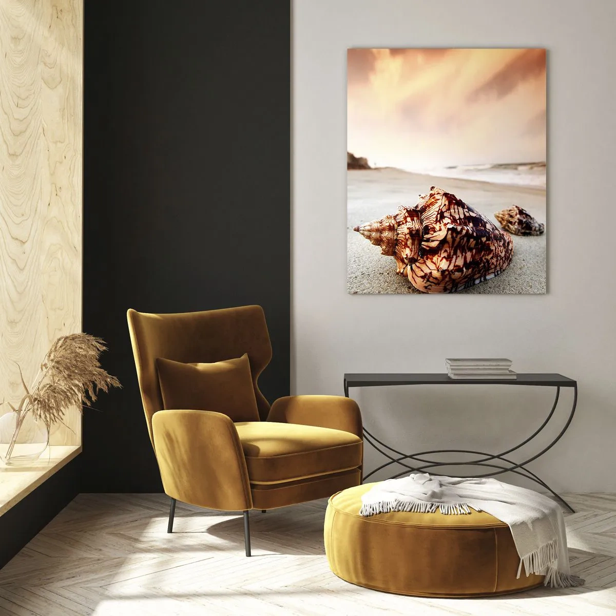 Obraz na skle - Vyhnankyne vĺn - 80x120 cm