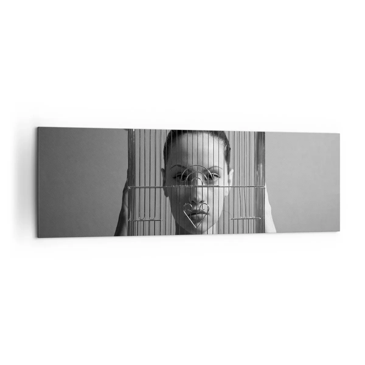 Obraz na plátne - Tak trochu surrealistický portrét - 160x50 cm