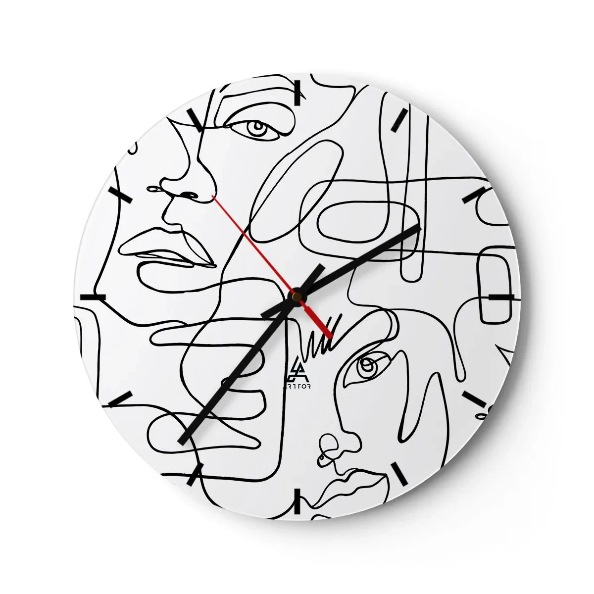 Nástenné hodiny - V spletených emóciách - 40x40 cm