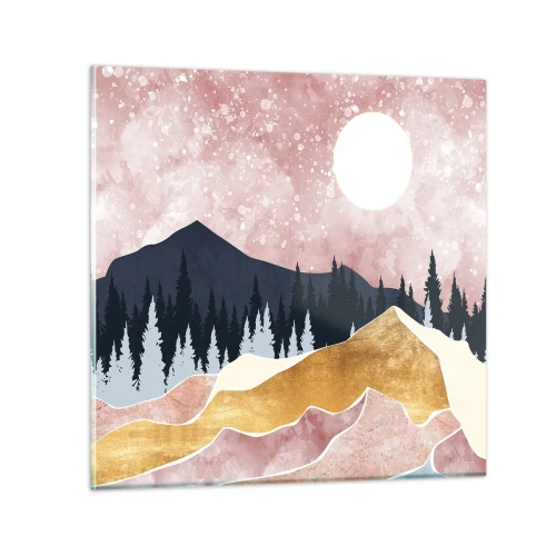 Obraz na skle - Nočná hliadka - 30x30 cm