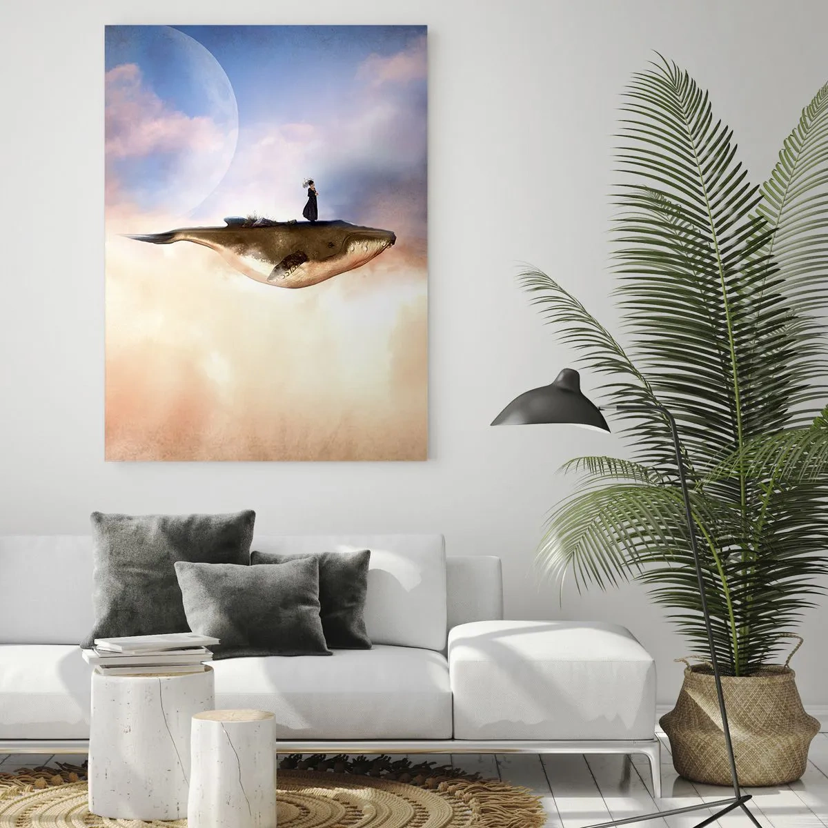 Obraz na skle - Surrealistická cesta - 80x120 cm