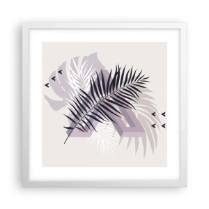 Plagát v bielom ráme - Tieň tieňa - 40x40 cm