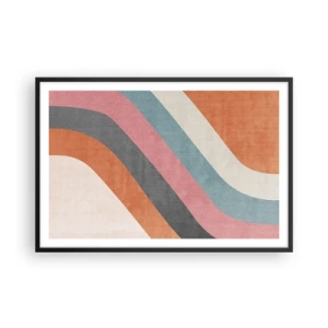Plagát v čiernom ráme - Diagonálna kompozícia – pohyb - 91x61 cm