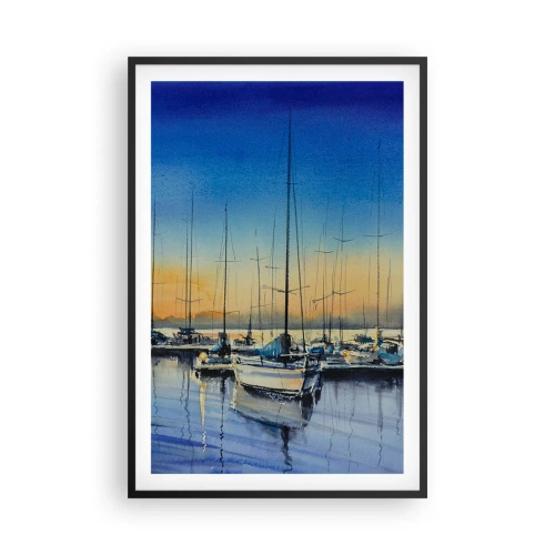 Plagát v čiernom ráme - Koniec dobrého dňa - 61x91 cm