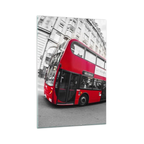 Obraz na skle - Londýn tradične - by bus - 70x100 cm