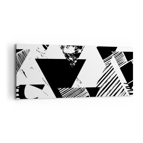 Obraz na plátne - Dážď trojuholníkov - 100x40 cm