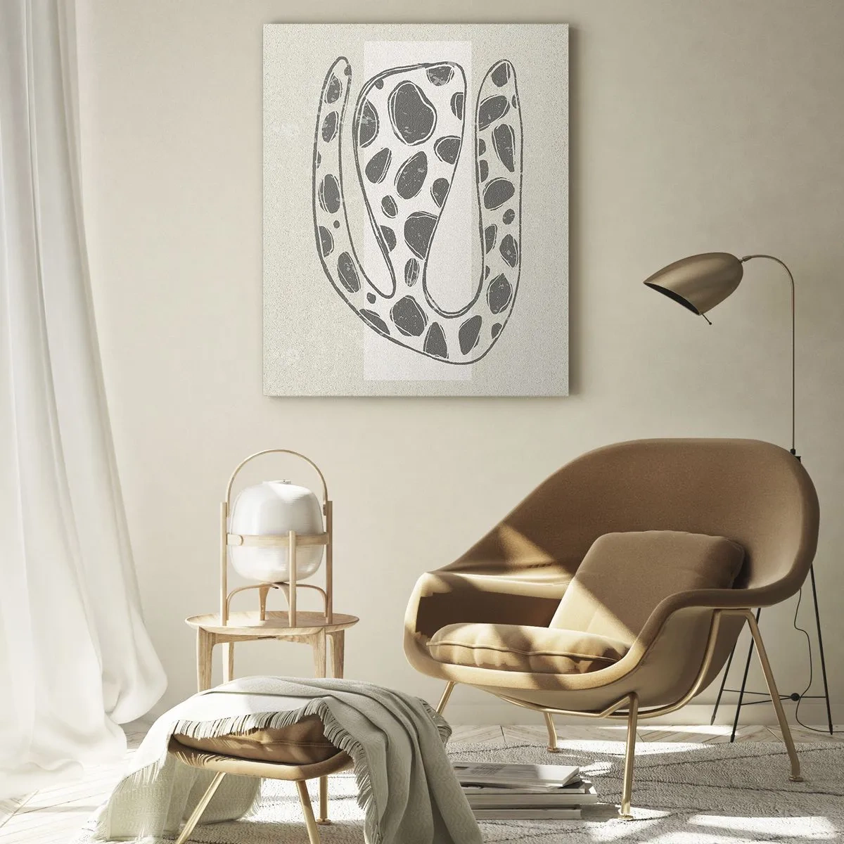 Obraz na skle - Bizarná bytosť - 80x120 cm