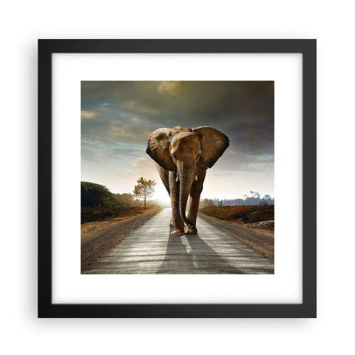 Plagát v čiernom ráme - A vôbec nie v sklade porcelánu - 30x30 cm