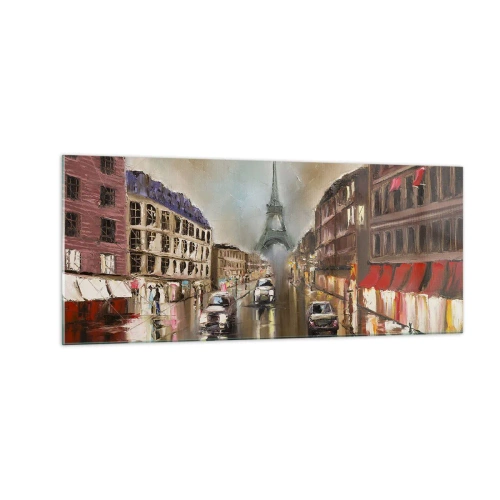 Obraz na skle - Počíta sa iba ona - 100x40 cm