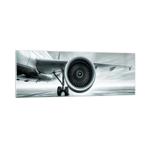 Obraz na skle - Toto je sila! - 90x30 cm