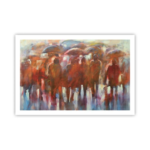 Plagát - Rovnocenní v daždi a hmle - 91x61 cm