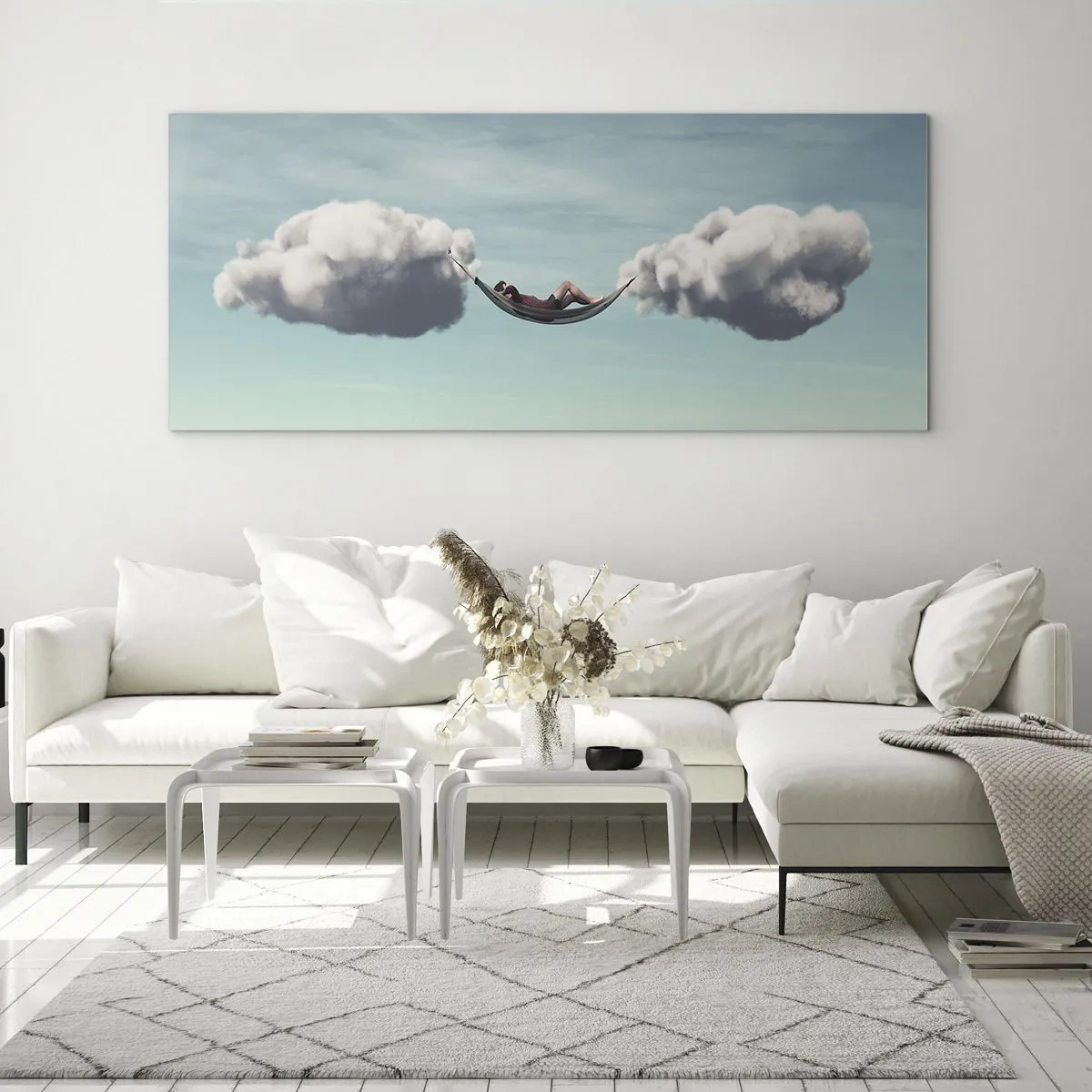 Obraz na skle - Blaženosť okamihu - 100x40 cm