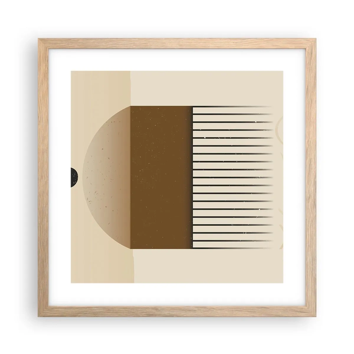 Plagát v ráme zo svetlého duba - Rôzne stavy - 40x40 cm