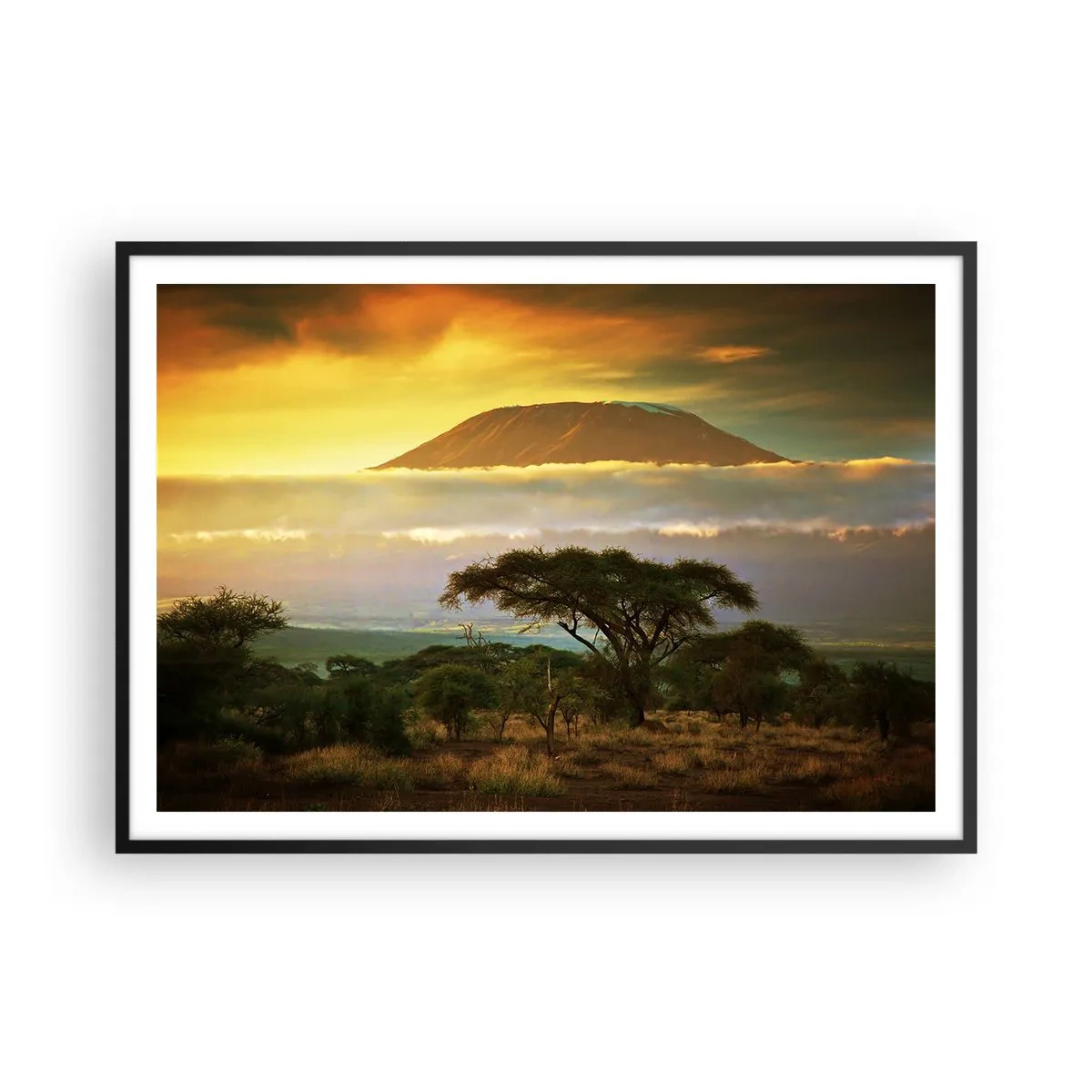 Plagát v čiernom ráme - Sen cestovateľa - 100x70 cm