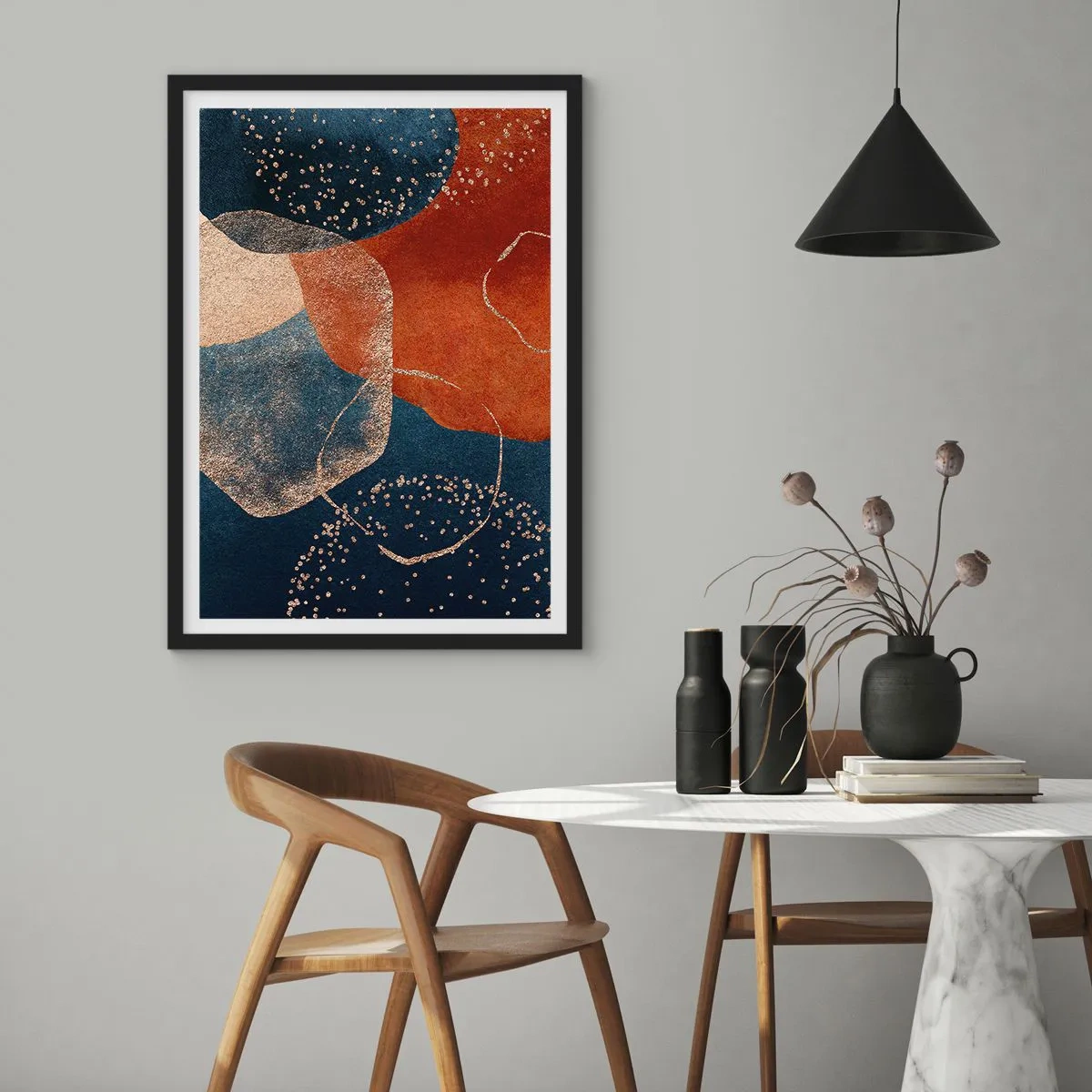 Plagát v čiernom ráme - Ľahkosť bytia - 61x91 cm