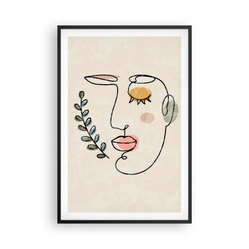 Plagát v čiernom ráme - Nájdený pokoj - 61x91 cm