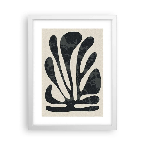 Plagát v bielom ráme - Mnohoprstá abstrakcia - 30x40 cm