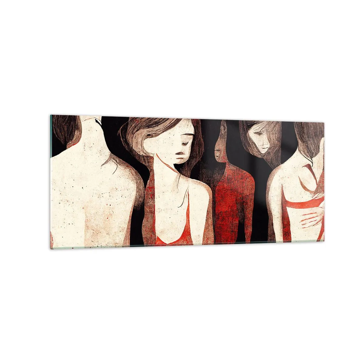 Obraz na skle - Madony z temnoty - 120x50 cm