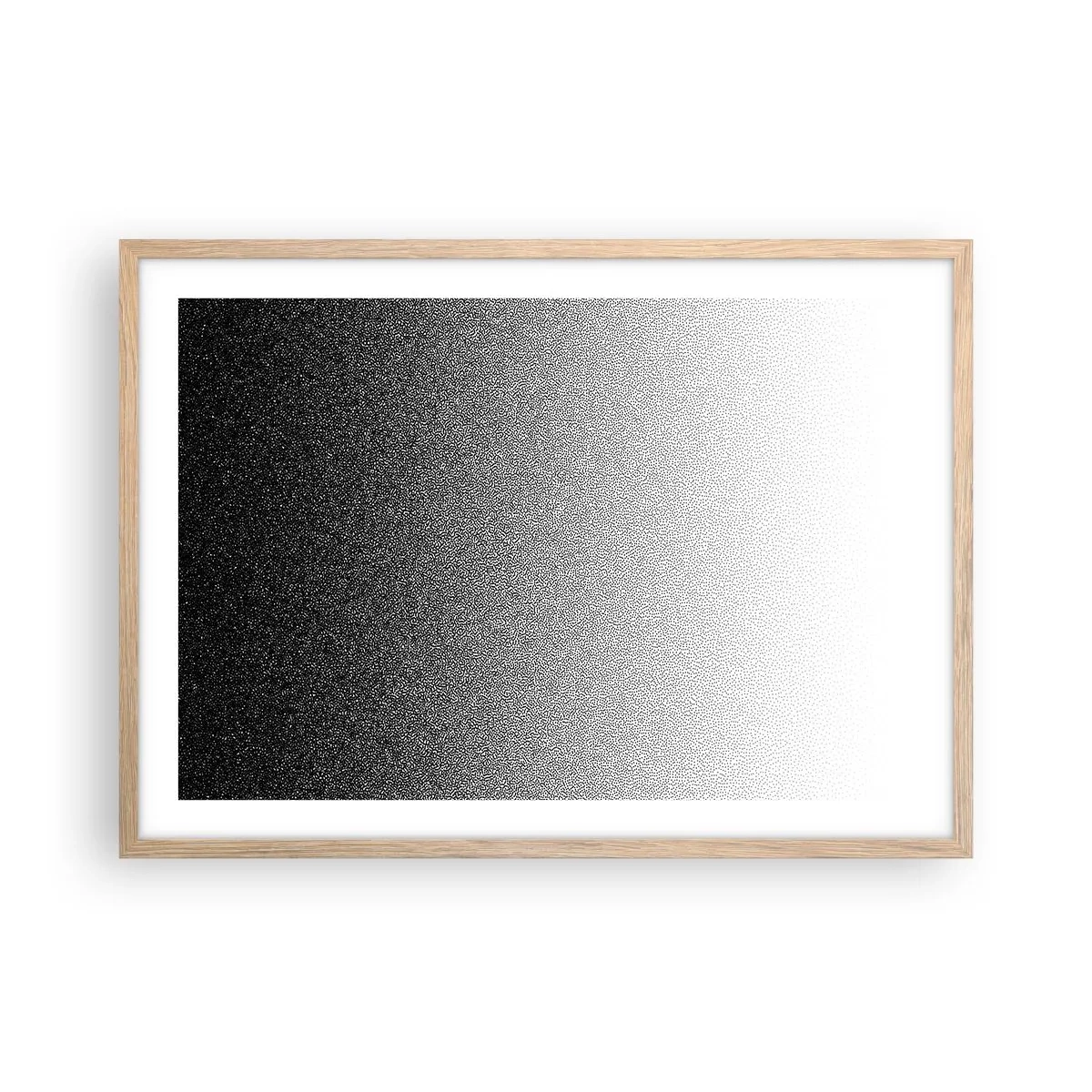 Plagát v ráme zo svetlého duba - Smerom ku svetlu - 70x50 cm