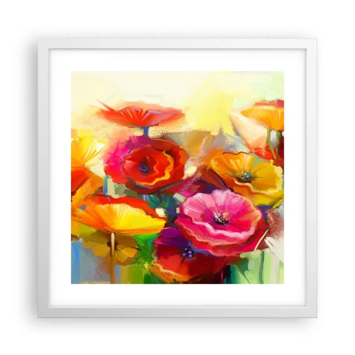 Plagát v bielom ráme - Nielen červené - 40x40 cm