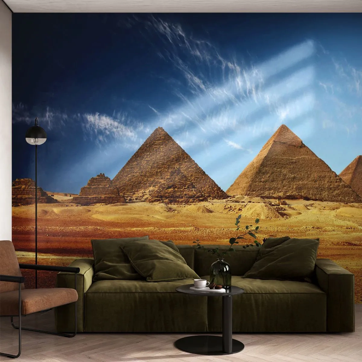 Fototapeta Premium Sand - 40 storočí sa na vás pozerá - Pyramídy, Architektúra, Krajina - 400x280 cm