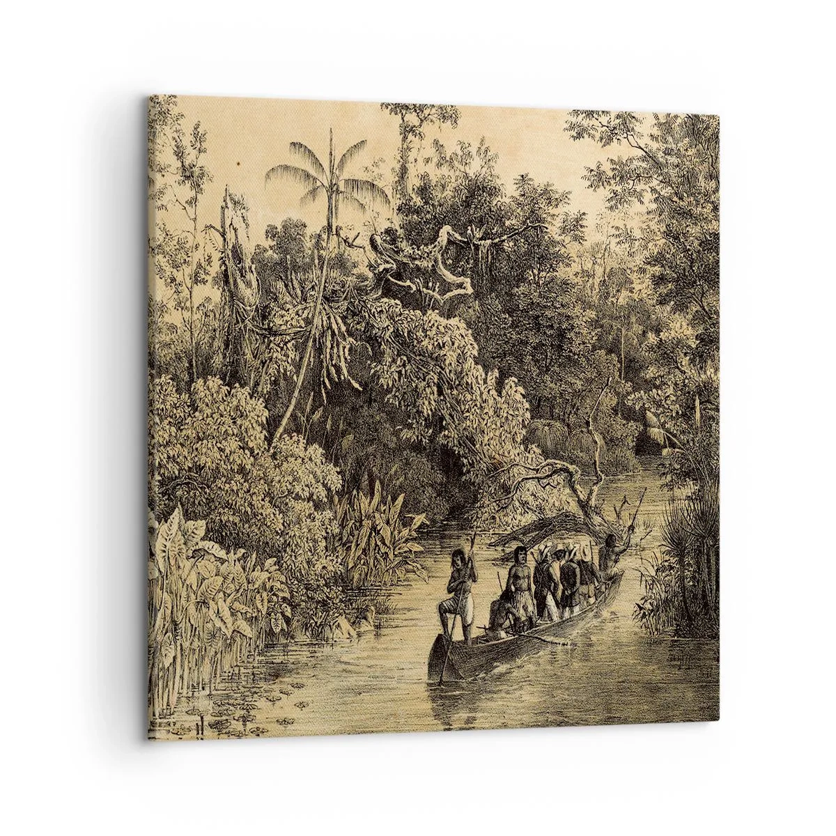 Obraz na plátne - Výlet k zdroju - 50x50 cm