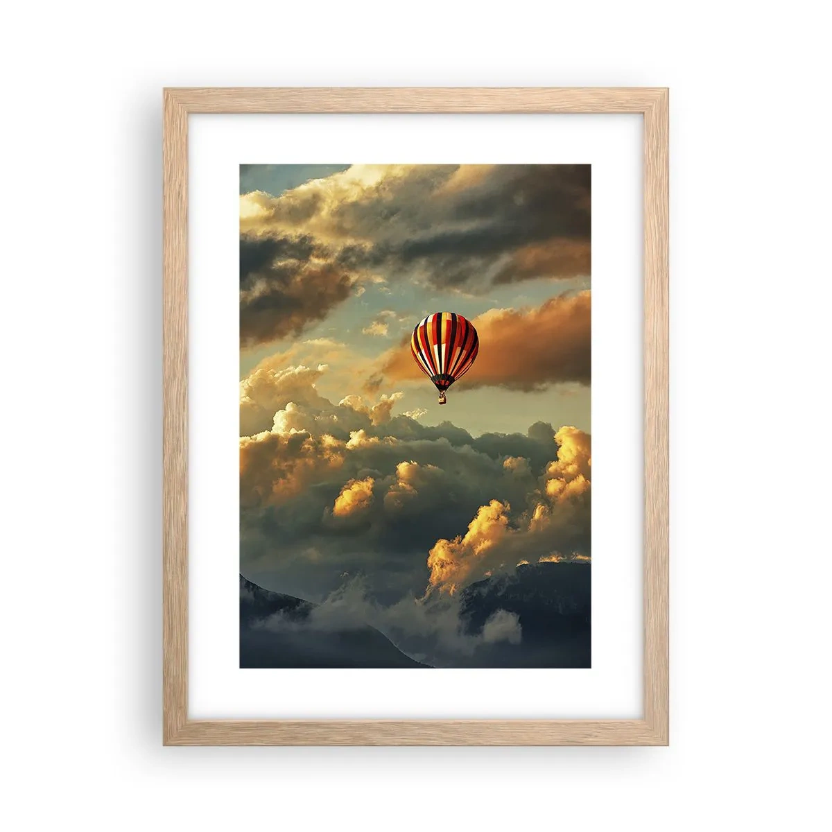 Plagát v ráme zo svetlého duba - Letím, lebo chcem - 30x40 cm